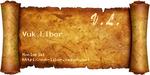 Vuk Libor névjegykártya